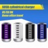 Univerzális USB gyors töltő 6 portos hub töltőállomás asztali utazó hálózati adapter Gyorstöltés