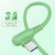3A folyékony 8 tűs kábel mobiltelefon gyors töltésű USB töltőkábel Apple Lightning kábel interfészhez iPhone