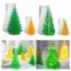 2 csomag 3D karácsonyfa epoxigyanta DIY 3D karácsonyfa szilikon gyanta formák készlet kézzel készített kézműves