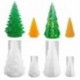 2 csomag 3D karácsonyfa epoxigyanta DIY 3D karácsonyfa szilikon gyanta formák készlet kézzel készített kézműves