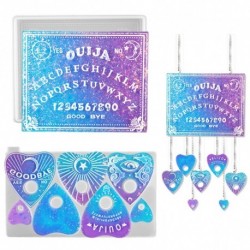 2 PACK szilikon tábla gyanta formák készlet, teljesen 7db alakú epoxi öntőformák gyanta kézműves készítéséhez DIY