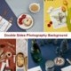 Kétoldalas Morandi színes fotózás háttér Egyszínű színes étel smink ékszerek Vintage Backsrop Paper