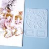 DIY kézzel készített fülbevaló szív csillag alakú függő szilikon forma ékszerkészítő eszközökhöz
