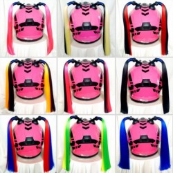 2db sisak copf motorkerékpár sisak lófarok kerékpáros sisak paróka haj farok 35cm