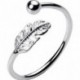 1db divat édes kedves szép toll állítható nyitó farokgyűrű női ékszer ajándék