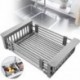 Szín: Szürke - Mosogató edénylefolyók Lefolyó kosár Konyhai rendszerező rozsdamentes acél edényszárító állvány