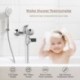 Szín: ezüst - LED hőmérséklet kijelző Fürdőszoba Zuhany csaptelep Villany Vízhőmérséklet monitor Baby Care