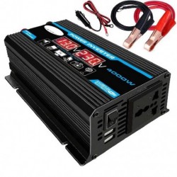 300W 12V 220V/110V LED AC autós teljesítmény inverter átalakító töltő adapter inverzor kettős USB transzformátor