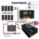 300W 12V 220V/110V LED AC autós teljesítmény inverter átalakító töltő adapter inverzor kettős USB transzformátor