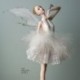 Gyanta elegáns figura balerina balett táncos asztali dísz szobor Táncoló lány figura szobor lakberendezés