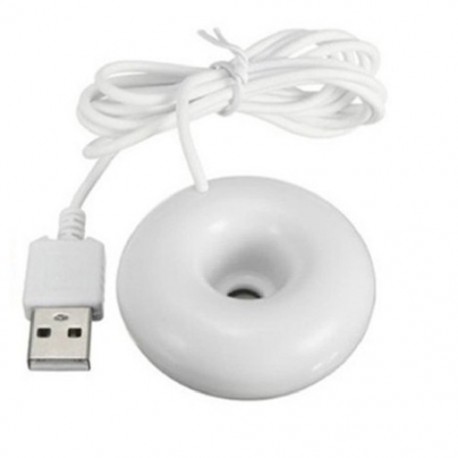 Fehér szín - 1 db usb irodai mini párásító hordozható légtisztító kreatív fánk párásító Mini permetező