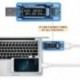 LCD detektor Volt Áram Feszültség Doktor Töltő Kapacitás Plug and Play Power Bank Tester Mérő Voltmérő Ampermérő