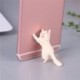 Szín: C - 1db macska figura miniatűr macska balek dizájn telefontartó mini tündérkert Rajzfilm szobor kézműves otthoni