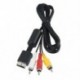 Audio Video kábel Vezeték S-video AV kábel Kompozit S-video Rca Av 2in1 for PS2 for PS3 for Playstation 2 3 Console Sony