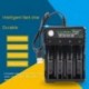 Fekete szín - 3,7 V 18650 töltő Li-ion akkumulátor USB független töltő hordozható elektronikus töltő 18350 16340 14500
