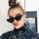 Fekete szín - Retro Fashion Eye Napszemüveg Vintage Cat Napszemüveg Női Háromszög Napszemüveg Szemüveg Oculos De Sol