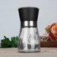 Fekete szín - Kreatív Otthon Konyhai Kiegészítők Rozsdamentes acél Üveg Kézi Bors Só Fűszerdaráló Borsdaráló