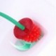 Szín: H - Cherry Shape WC-kefe WC-kefetartó készlet mosdó-tisztító eszközökhöz Háztartási fürdőszobai