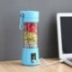 Szín: kék - Turmixgép gyümölcscentrifuga turmix-léfőző 2 penge Hordozható Blend USB újratölthető mini gyümölcslé