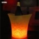 Szín: sárga - 5L 2Colors LED RGB Fény Cserélhető Jégvödör Pezsgős Whisky Boritalok Jéghűtő Ital Sör Jégvödrök