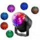 Csatlakozó típusa: - Hangaktivált Forgó Disco Ball DJ Party Lights 6W 4LED LED Színpadi Fények Karácsonyhoz Esküvői