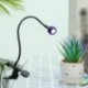 Test színe: fekete - USB Led asztali lámpa mini csíptetős, rugalmas fényes LED UV lámpa, állítható ragasztós