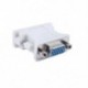 Fekete szín - DVI 24 1 dugasz-VGA-aljzat átalakító DVI-VGA adapter VGA monitorok interfész átalakító csatlakozója PC