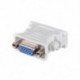 Fekete szín - DVI 24 1 dugasz-VGA-aljzat átalakító DVI-VGA adapter VGA monitorok interfész átalakító csatlakozója PC