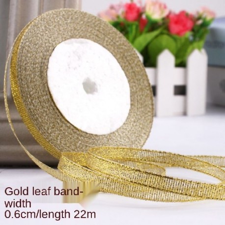 Szín: 6mm Aranyhagyma 22M - 25 Yards 30mm arany/ezüst csillogó szalag karácsonyi parti esküvői dekoráció