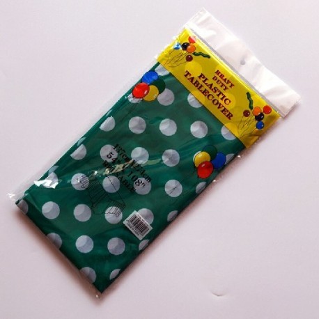 Szín: Sötétzöld fehér pont - 3db Pink Dots terítő születésnapi parti esküvői dekoráció négyzet alakú terítő