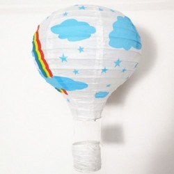 Szín: szivárvány - 14&*39 &*39 35 cm-es Rainbow hőlégballon Papírlámpák Függő Lampion Bar dekoráció Gyerekek