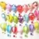 Szín: piros szivárvány - 14&*39 &*39 35 cm-es Rainbow hőlégballon Papírlámpák Függő Lampion Bar dekoráció Gyerekek