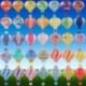 Szín: világos rózsaszín csík - 12 hüvelykes 30 cm-es karácsonyi lógó papír lámpák hőlégballon papír lámpák