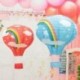 Szín: rózsaszín szivárvány - 12 hüvelykes 30 cm-es karácsonyi lógó papír lámpák hőlégballon papír lámpák
