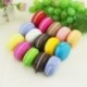 Mérete: Macaron 5 cm - 1 db szimuláció hamis Macaron kellékek ételmodell desszert dekoráció mesterséges torta asztal
