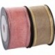 Szín: 40 mm-es babzöld - 25/40mm Szélesség Él Organza Selyem Szalag Kézzel Készített Ajándékcsomagolás Karácsonyi