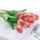 Szín: tulipán narancs - 10db Művirágok Kerti tulipánok Real Touch Flowers Tulipán csokor Decor Mariage Otthoni Esküvői