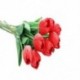 Szín: tulipán narancs - 10db Művirágok Kerti tulipánok Real Touch Flowers Tulipán csokor Decor Mariage Otthoni Esküvői
