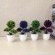 Szín: yunsong zöld - 1db mesterséges növények Bonsai kis fa szimuláció cserepes növények hamis virágok