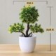 Szín: yunsong zöld - 1db mesterséges növények Bonsai kis fa szimuláció cserepes növények hamis virágok