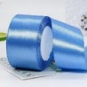 Szín: gyémántkék - 6 mm-50 mm (25 yard/tekercs) egyszínű szatén szalagok esküvői karácsonyi parti dekorációhoz,