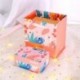Szín: fekete levelek - 10,5x7x5cm Protable papírdoboz DIY Születésnapi Romantikus Meglepetés Dobozok Csokoládé cukorka