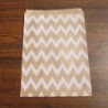 Szín: pezsgő hullámok - 25db/csomag Kraft Karácsonyi Party Favor Paper Bags Waves Dots Papír Kézműves táska Esküvőre