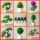 Szín: yinkesong lila - Mesterséges növények Bonsai kis fa cserepes növények Hamis virágok Cserepes díszek otthoni