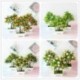 Szín: 7 fej narancs - Mesterséges növények Bonsai kis gyümölcsfa cserepes bonsai szimulációs dekoráció mesterséges