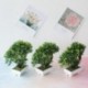 Szín: zöld - Új mesterséges bonsai üdvözlő fenyő bonsai mesterséges cserepes növény esküvő karácsonyi