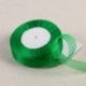 Szín: 12mm organza zöld - Zöld organza szalagok esküvői születésnapi partihoz ajándékcsomagolás karácsonyi Halloween