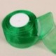 Szín: 12mm organza zöld - Zöld organza szalagok esküvői születésnapi partihoz ajándékcsomagolás karácsonyi Halloween