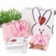 Szín: rózsaszín Rabbit - 2db kézzel készített ajándék papírtáska DIY születésnapi romantikus meglepetés dobozok