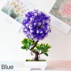 Szín: Schahua lila - Mesterséges növény bonsai szimuláció kamélia lakberendezési bonsai fa cserepes növény Hamis